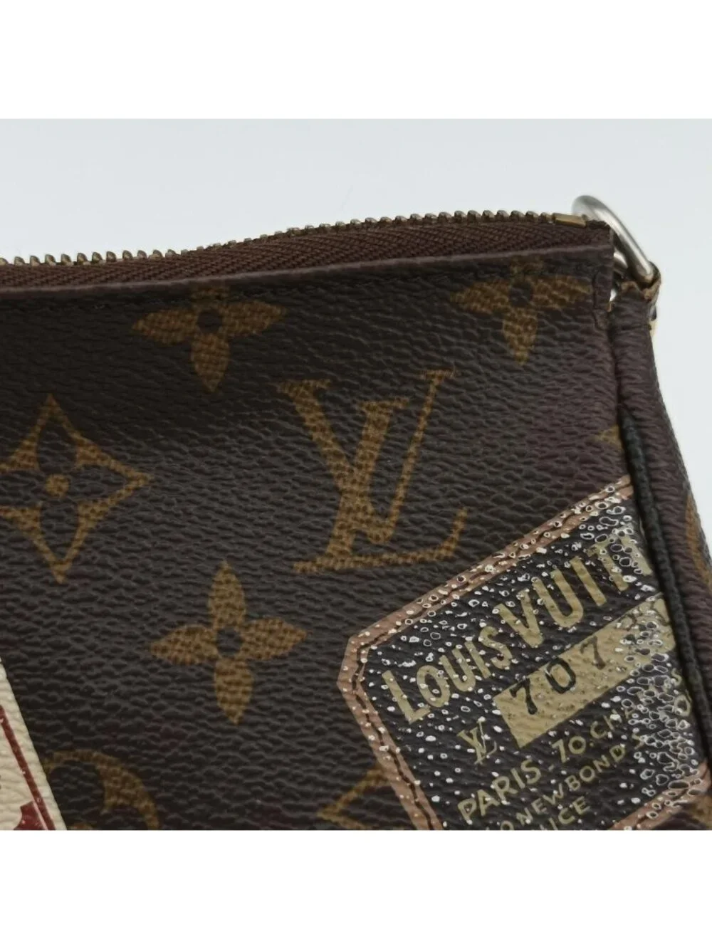 Louis Vuitton Mini Pochette Brown Monogram Canvas Handbag